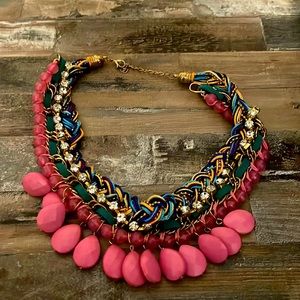 Francesca’s party necklace with diamond accents